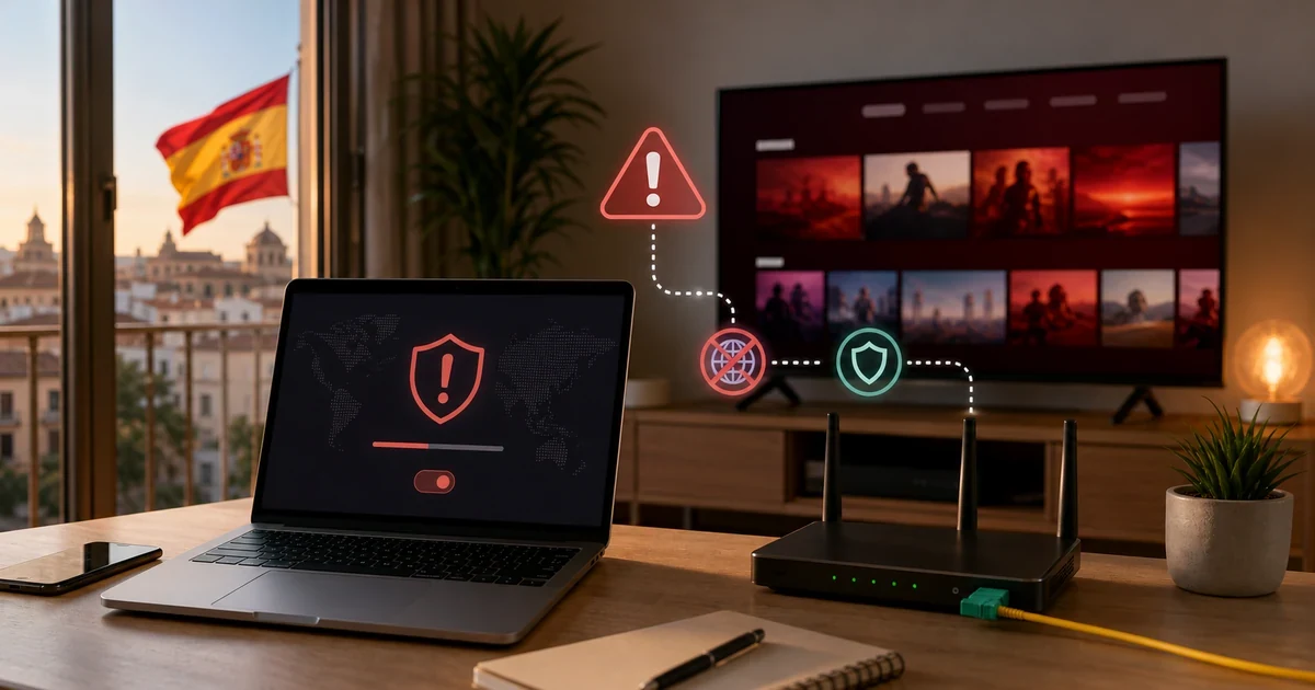 VPN no conecta en Espana DNS puertos router Movistar Orange Vodafone Digi