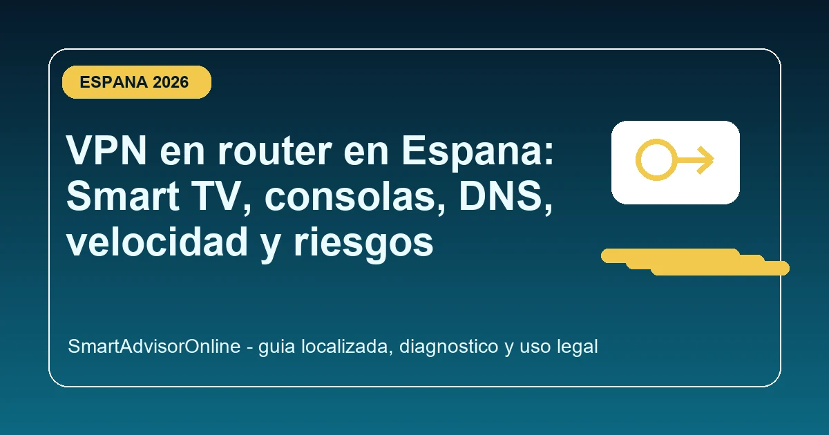 VPN en router para hogares en Espana