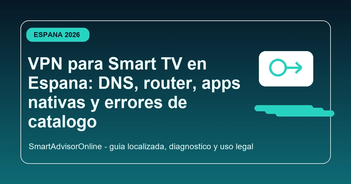 VPN para Smart TV en Espana con DNS router y streaming