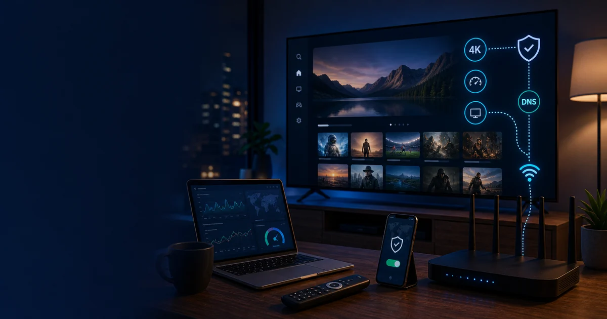 VPN para Smart TV en Espana con DNS router y streaming