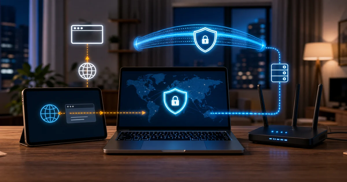 Comparacion entre VPN y proxy en Espana con DNS navegador y cifrado